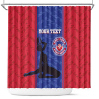Custom Haiti Football Shower Curtain Go Les Grenadiers