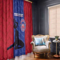Custom Haiti Football Window Curtain Go Les Grenadiers - Wonder Print Shop