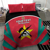 Custom Mozambique Football Bedding Set Go Os Mambas - Wonder Print Shop
