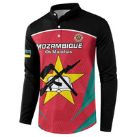 Custom Mozambique Football Button Sweatshirt Go Os Mambas - Wonder Print Shop
