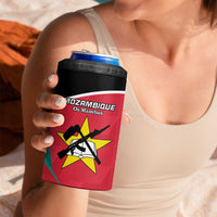 Custom Mozambique Football 4 in 1 Can Cooler Tumbler Go Os Mambas - Wonder Print Shop
