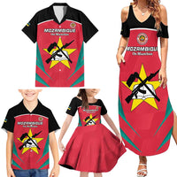 Custom Mozambique Football Family Matching Summer Maxi Dress and Hawaiian Shirt Go Os Mambas - Wonder Print Shop