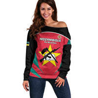 Custom Mozambique Football Off Shoulder Sweater Go Os Mambas - Wonder Print Shop