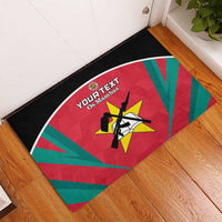 Custom Mozambique Football Rubber Doormat Go Os Mambas - Wonder Print Shop