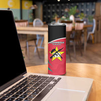 Custom Mozambique Football Skinny Tumbler Go Os Mambas - Wonder Print Shop