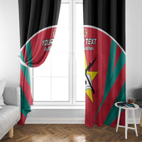 Custom Mozambique Football Window Curtain Go Os Mambas - Wonder Print Shop