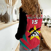 Custom Mozambique Football Women Casual Shirt Go Os Mambas - Wonder Print Shop