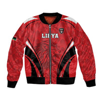 Custom Libya Football Bomber Jacket Go Fursan al-Mutawasit - Wonder Print Shop