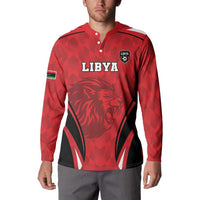 Custom Libya Football Button Sweatshirt Go Fursan al-Mutawasit - Wonder Print Shop