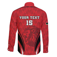 Custom Libya Football Family Matching Long Sleeve Bodycon Dress and Hawaiian Shirt Go Fursan al-Mutawasit - Wonder Print Shop