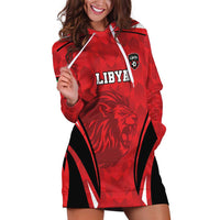 Custom Libya Football Hoodie Dress Go Fursan al-Mutawasit - Wonder Print Shop