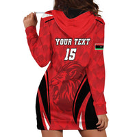 Custom Libya Football Hoodie Dress Go Fursan al-Mutawasit - Wonder Print Shop