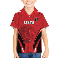 Custom Libya Football Kid Hawaiian Shirt Go Fursan al-Mutawasit - Wonder Print Shop