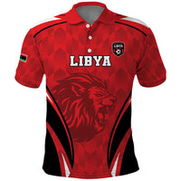 Custom Libya Football Polo Shirt Go Fursan al-Mutawasit - Wonder Print Shop