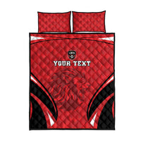 Custom Libya Football Quilt Bed Set Go Fursan al-Mutawasit - Wonder Print Shop