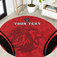 Custom Libya Football Round Carpet Go Fursan al-Mutawasit