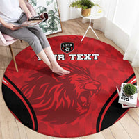 Custom Libya Football Round Carpet Go Fursan al-Mutawasit