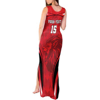 Custom Libya Football Tank Maxi Dress Go Fursan al-Mutawasit - Wonder Print Shop