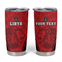 Custom Libya Football Tumbler Cup Go Fursan al-Mutawasit - Wonder Print Shop
