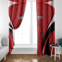 Custom Libya Football Window Curtain Go Fursan al-Mutawasit - Wonder Print Shop