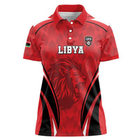 Custom Libya Football Women Polo Shirt Go Fursan al-Mutawasit - Wonder Print Shop