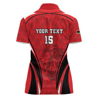 Custom Libya Football Women Polo Shirt Go Fursan al-Mutawasit - Wonder Print Shop