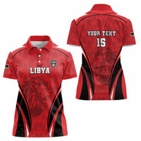 Custom Libya Football Women Polo Shirt Go Fursan al-Mutawasit - Wonder Print Shop