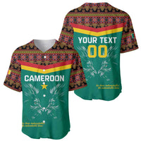 Custom Cameroon Football Baseball Jersey Go Champions - Toghu Pattern