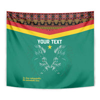 Custom Cameroon Football Tapestry Go Champions - Toghu Pattern