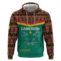 Custom Cameroon Football Zip Hoodie Go Champions - Toghu Pattern