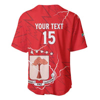 Custom Equatorial Guinea Football Baseball Jersey Allez Nzalang Nacional - Red Version
