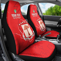 Custom Equatorial Guinea Football Car Seat Cover Allez Nzalang Nacional - Red Version