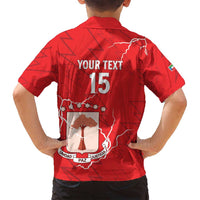 Custom Equatorial Guinea Football Family Matching Summer Maxi Dress and Hawaiian Shirt Allez Nzalang Nacional - Red Version