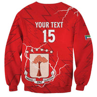 Custom Equatorial Guinea Football Sweatshirt Allez Nzalang Nacional - Red Version