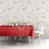 Custom Equatorial Guinea Football Tablecloth Allez Nzalang Nacional - Red Version