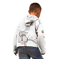 Custom Equatorial Guinea Football Kid Hoodie Allez Nzalang Nacional - White Version