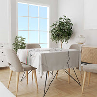 Custom Equatorial Guinea Football Tablecloth Allez Nzalang Nacional - White Version