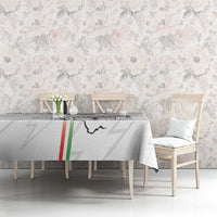 Custom Equatorial Guinea Football Tablecloth Allez Nzalang Nacional - White Version