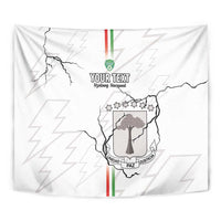 Custom Equatorial Guinea Football Tapestry Allez Nzalang Nacional - White Version