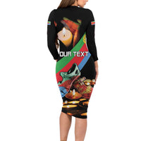 Personalized Eritrea Martyrs Day Long Sleeve Bodycon Dress Candlelight Vigil Shida Shoes