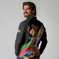 Personalized Eritrea Martyrs Day Long Sleeve Polo Shirt Candlelight Vigil Shida Shoes