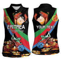 Personalized Eritrea Martyrs Day Women Sleeveless Polo Shirt Candlelight Vigil Shida Shoes