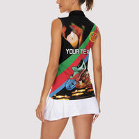 Personalized Eritrea Martyrs Day Women Sleeveless Polo Shirt Candlelight Vigil Shida Shoes