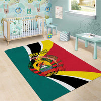 Personalized Mozambique Area Rug 50 Years Anniversary Independence Day