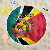 Personalized Mozambique Beach Blanket 50 Years Anniversary Independence Day
