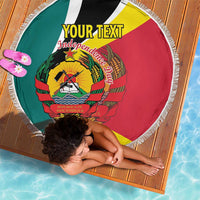 Personalized Mozambique Beach Blanket 50 Years Anniversary Independence Day