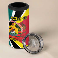 Personalized Mozambique 4 in 1 Can Cooler Tumbler 50 Years Anniversary Independence Day