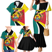 Personalized Mozambique Family Matching Mermaid Dress and Hawaiian Shirt 50 Years Anniversary Independence Day