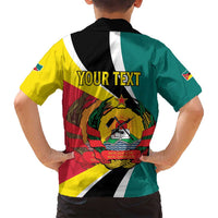 Personalized Mozambique Family Matching Off Shoulder Short Dress and Hawaiian Shirt 50 Years Anniversary Independence Day