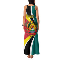 Personalized Mozambique Family Matching Tank Maxi Dress and Hawaiian Shirt 50 Years Anniversary Independence Day